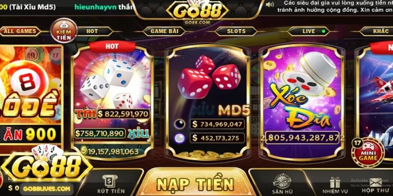 Giới thiệu đôi nét thông tin về cổng game bài Go88